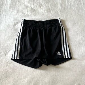 adidas Black 3-Stripes Women's Athletic Shorts